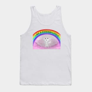 rainbow imma fuc**** loser funny says Tank Top